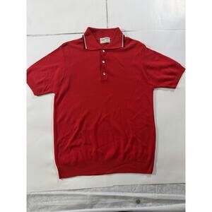 Mens (Measured) Small Red Vintage 60s / 70s Sears Polo Shirt